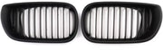 Voorbumper Grille Velaro - Matzwarte Roosters - Voor BMW 3 Serie E46 325i/330i 4-Deurs (2002-2005) - Auto accessoires