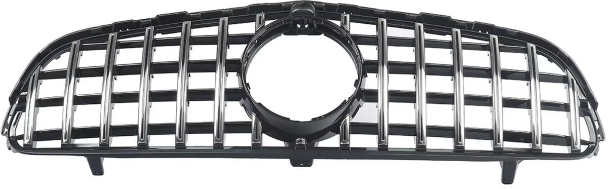 Voorbumper Grille - Chroom/Zwart - Met Camera Gat - Voor Mercedes GLC C253/X253 (2016-2019) - Racing Bumper Grill