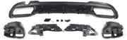 Achterbumper Diffuser Deluxe - Voor Mercedes E-Klasse W212 (2014-2016) - AMG E63 Stijl - Glanzend Zwart - Auto Accessoires