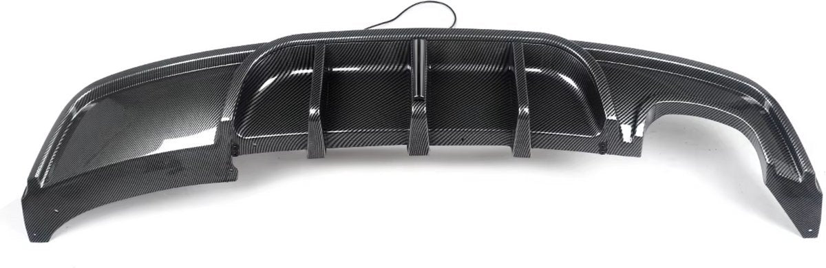 Diffuser Kit Dravon - Achterdiffuser Bumper Deluxe - Voor BMW 1 Serie E82 Coupe 135i M Sport - Carbon Look F1 Stijl - Auto accessoires