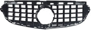 Grille Quorin - Voorbumper - GTR Stijl - Voor Mercedes W212 E-Klasse Sedan (2014-2016) - Chroom + Zwart - Auto Accessoires