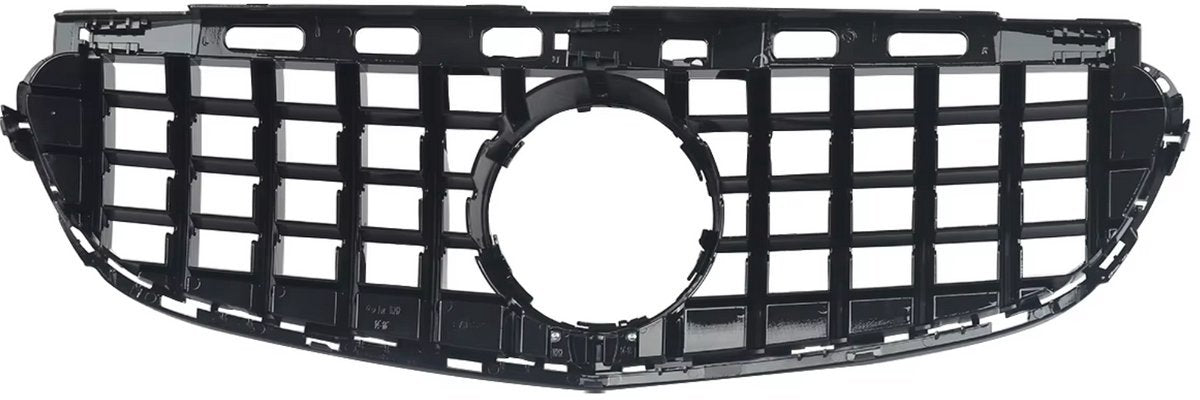 Grille Quorin - Voorbumper - GTR Stijl - Voor Mercedes W212 E-Klasse Sedan (2014-2016) - Chroom + Zwart - Auto Accessoires