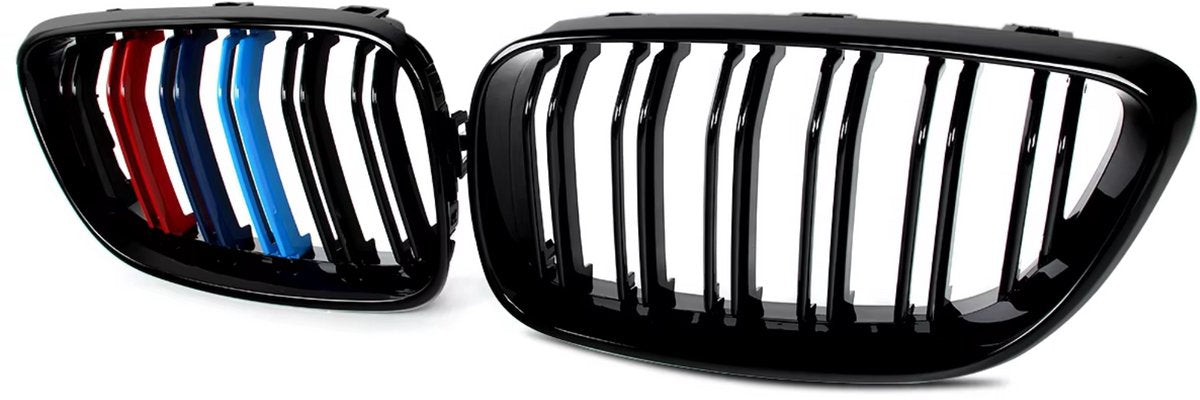 Grille - Voor BMW F22/F23 2-Serie Coupe - Auto accessoires - Niergrille - M kleur - Gloss Zwart