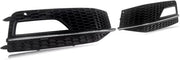 Voorbumper - Voor Audi A4 B8.5 S-Line/S4 2012-2015 - Auto accessoires - Mistlichtgrille - Honingraat stijl - Gloss Zwart