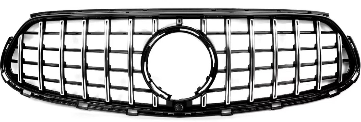 Voorbumper - Voor Mercedes E-Klasse W212 2014-2016 - Auto accessoires - GT Grille - Kapgrille - Gloss Zwart