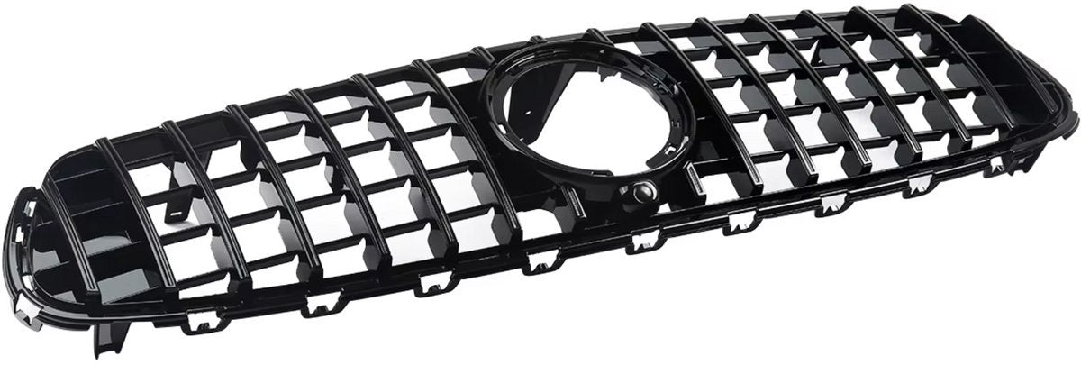 GT Grille Velos - Voorbumper grill - Voor Mercedes GLC W253/X253 (2020) - Black Chrome GT Stijl - Auto Accessoires
