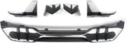Voor- en Achterlipdiffuser - Voor BMW G05 X5 (2018-2022) - M Sport Bumper - Gloss Black Carbon Look - Auto accessoires