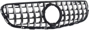 Voorbumper Grille - Chroom/Zwart - Met Camera Gat - Voor Mercedes GLC C253/X253 (2016-2019) - Racing Bumper Grill
