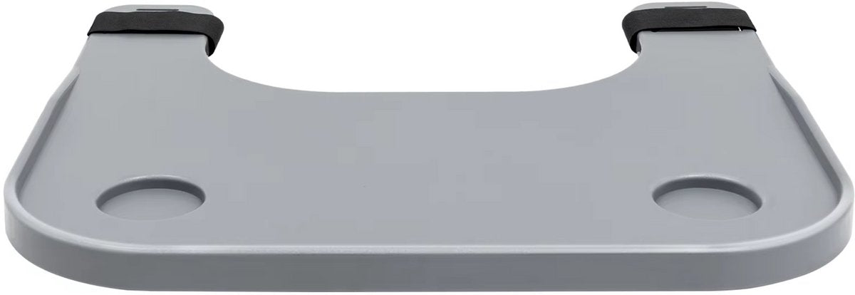 Rolstoeltafel - Rolstoelaccessoires - Eettafel voor rolstoel - Voor Eten, Schrijven en Voorstellen - Met 2 Bekerhouders - 58×52.5 cm - Grijs