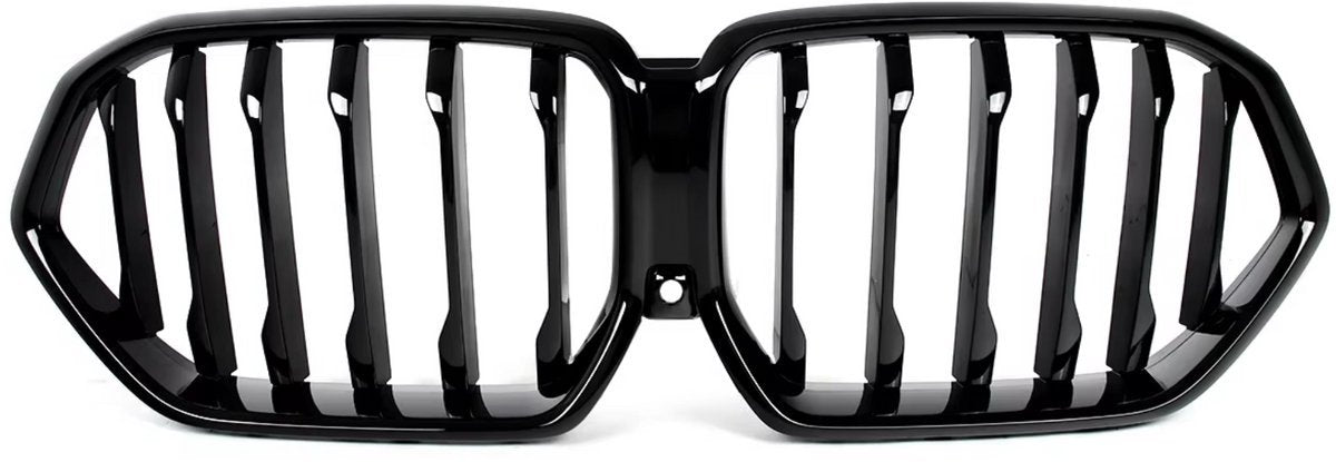 Radiator Grille Ignar - Auto Radiator Nier Kap Grille Enkel Lijn - Voor Bumper Grille Glanzend Zwart - Voor BMW X6 G06 M60i LCI 2024 - Auto Accessoires