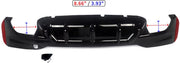 M5 Stijl Achterdiffuser Lip - Voor BMW G30 520i/530i/540i M Sport (2017-2021)- Glanzend Zwart ABS - Auto accessoires