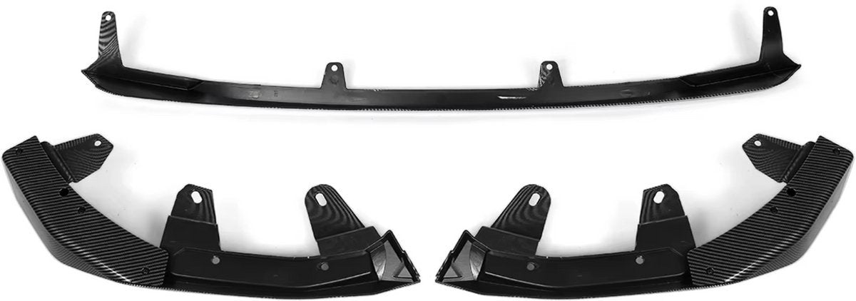 Velocity SplitterLip - Voorbumper - Carbon Look - Voor BMW 2 Serie G42 220i/230i/M240i (2022-2024) - Auto Accessoires