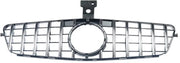 Voorbumper grille Minor - GTR Stijl - Chroom + Zwart - Auto Accessoires - Voor Mercedes W204 C250/C300/C350