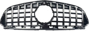 Grille Quorin - Voorbumper - GTR Stijl - Voor Mercedes W212 E-Klasse Sedan (2014-2016) - Chroom + Zwart - Auto Accessoires