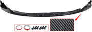 Voorbumper Lip Splitter Spoiler - Gloss Black - 3-delige Bodykit - Auto accessoires - Voor BMW G80 M3/G82 G83 M4 (2021-2022)