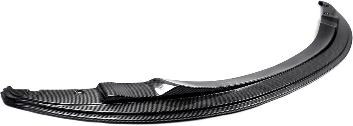 Voorste Lip Splitter Spoiler Deluxe - Voor BMW M3 E92/E93 Coupe (2007-2013) - Carbon Fiber Gloss Black - GTS Stijl - Voorbumper - Auto accessoires