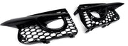 Mistlamp Grille Covers - Voor Infiniti Q50 (2014-2017) - Honingraat Stijl - Glanzend Zwart