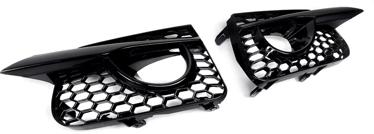Mistlamp Grille Covers - Voor Infiniti Q50 (2014-2017) - Honingraat Stijl - Glanzend Zwart