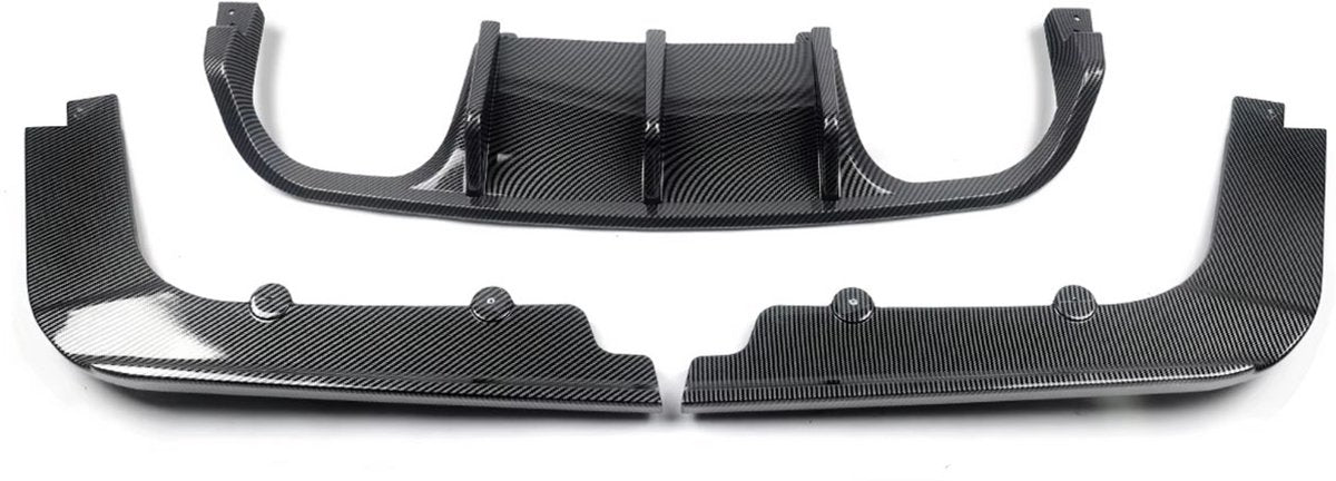Diffuser Lipspoiler Voltrax - Achterbumper Lipspoiler Diffuser - Voor BMW E92 Coupe/E93 Cabriolet M3 (2008-2013) - Koolstofvezel - Auto accessoires