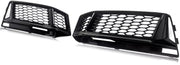 Voorbumper - Voor Audi A4 B9 S-Line/S4 2016-2018 - Auto accessoires - Mistlampgrille - Gloss Zwart