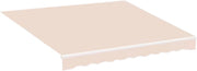 Zonneschermdoek 300x250cm - Vervangend Stof 420D Oxford - Schaduwdoek - Luifeldoek - Zonwering - PU coating - Beige