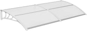 Deurluifel 190cm - Voordeurluifel - Wit - Gebogen - Zonnescherm - Balkon luifel - Buitenluifel