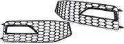 Grille - Voor Audi A4 B8.5 S-Line S4/RS4 2013-2015 - Auto accessoires - Mistlichtgrille - Honingraat grille - Zwart