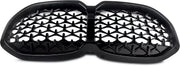 Voorbumper grille Hexa - Voor BMW 1 Serie F40 (2020+) - Diamant Stijl - Gloss Black - Auto accessoires