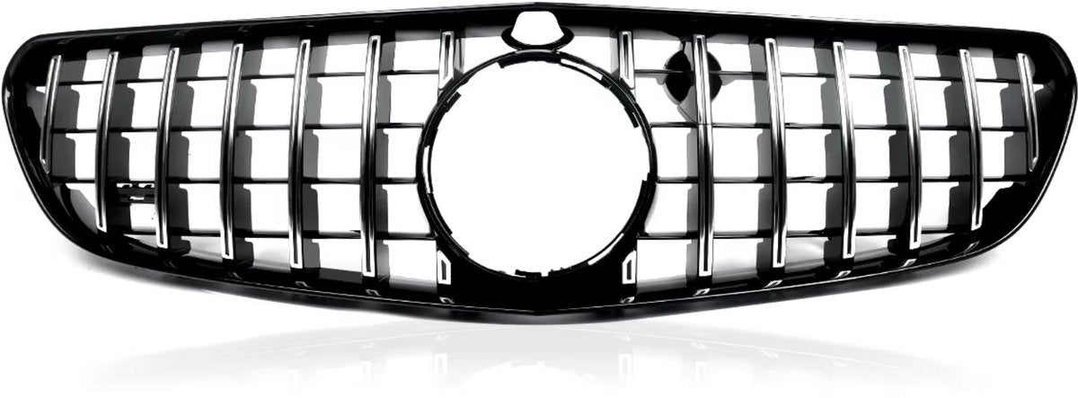 Voorbumper GT Grille - Voor Mercedes C217 S63/S65 AMG Coupé (2014-2017)- Chroom + Zwart - Auto Accessoires