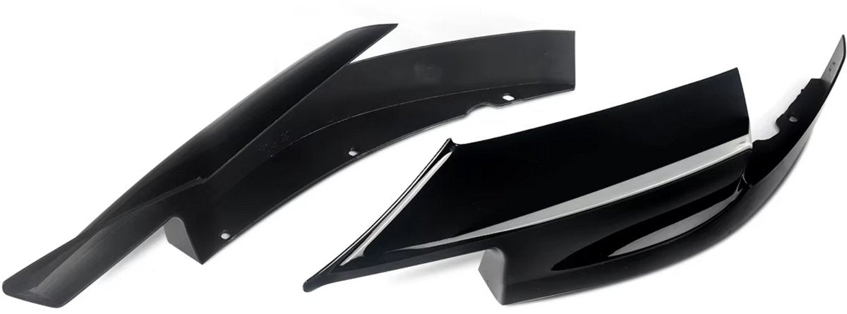 Side Hoek Splitters Voorbumper - Set van 2 - Voor BMW F10 M5 Sedan (2010-2016) - Zwarte Look