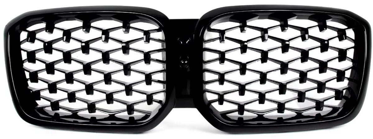 Voorbumper - Voor BMW X3/X4 G01/G02 2022-2023 - Auto accessoires - Niergrille - Diamant stijl - Gloss Zwart
