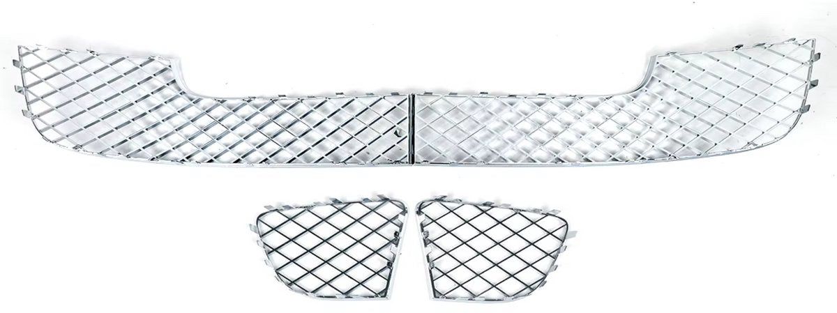 Voorbumper Onderste Grille Set - Voor Bentley Continental GT/GTC (2012-2016)- Chroom