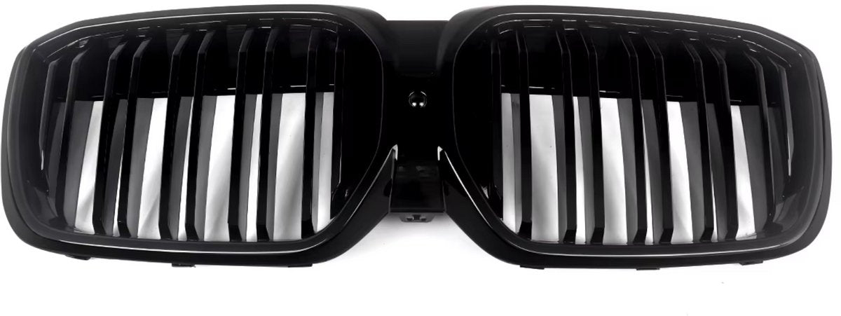 Voorbumper - Voor BMW iX3 G08i 2022-2023 - Auto accessoires - Niergrille - Dual lats - M Look - Gloss Zwart