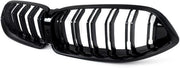 Voorbumper grille Vortex - Gloss Zwart - Met Camera - Auto accessoires - Voor BMW 8 Serie G14/G15/G16 (2020-2022)