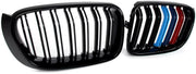 Grille - Voor BMW F22/F23 2 Serie Coupe - Auto accessoires - Niergrille - M Stijl - Gloss Zwart
