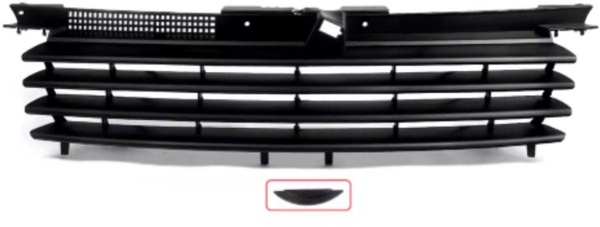 Voorbumper Grille - Zwart - Auto accessoires - Voor Volkswagen Jetta/Bora MK4 (1999-2005)