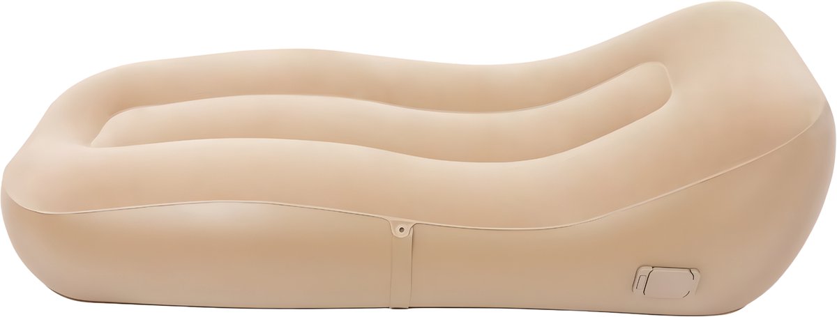 Opblaasbare bank - Camping ligbed - Voor campinggebruik - Comfortabele, opblaasbare bank en luchtbed - Khaki