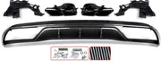 Achterbumper Diffuser met Uitlaat Tips - Voor Mercedes W205 C200/C300 Sedan (2015-2018)- Auto Accessoires