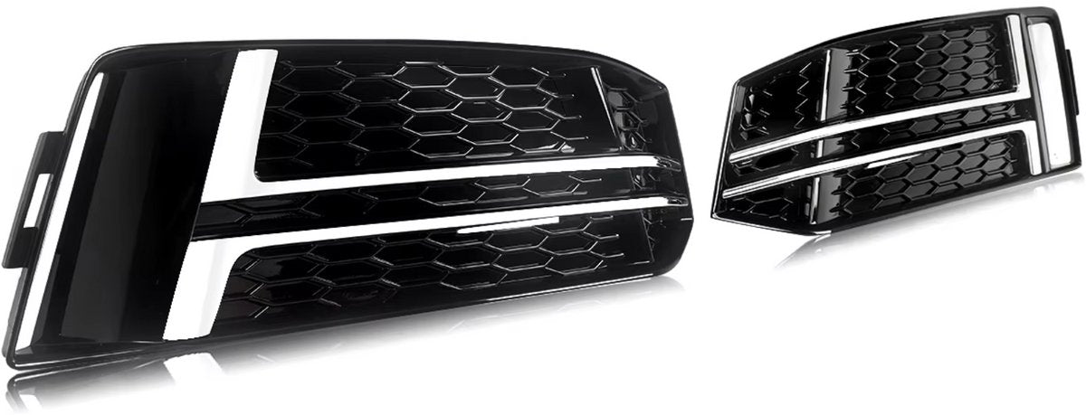 Grille - Voor Audi A4 B9 S-Line 2016-2018 - Auto accessoires - Mistlichtgrille - Zonder lampgat