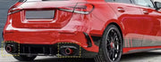 Achterdiffuser en Uitlaatpijp - Voor Mercedes A-Klasse W177 AMG A35 Look (2018+) - Zwart - Auto Accessoires