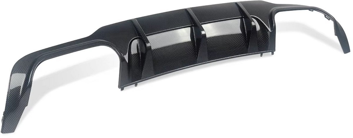 Diffuser Lip Stratos - Achterbumper Diffuser Lip - Voor Mercedes C-Klasse W204/C204 - Carbon Look - C63 Coupe Stijl - Auto Accessoires