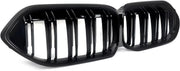 Voorbumper - Voor BMW F44 220i Gran Coupe 2020-2022 - Auto accessoires - Dubbele latten niergrille - Gloss Zwart