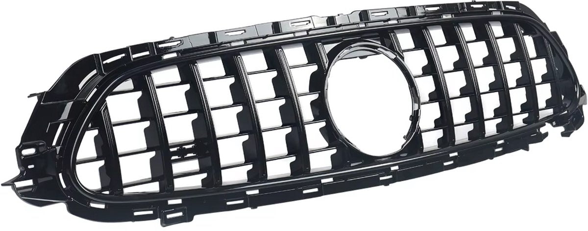 GT GTR Diamant Voorinlaat Grille - Gloss Black - Auto Accessoires - Voor Mercedes W213 E-Klasse E200/E300/E400/E53 AMG (2020)