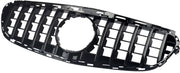 Grille - Voor Mercedes E-Klasse W212 E300/E350/E400 2014-2016 - Auto accessoires - GT grille - Kapgrille - Gloss Zwart