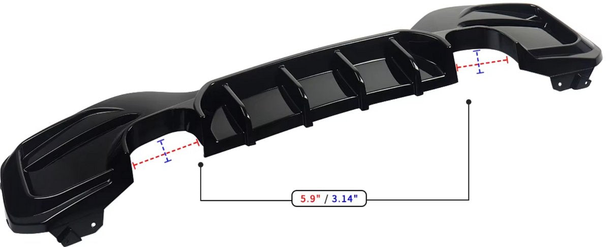 Achterbumper Lip Spoiler Diffuser - Voor BMW F20/F21 - Achter Splitters - Auto accessoires