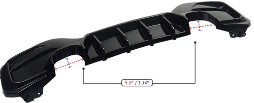 Achterbumper Lip Spoiler Diffuser - Voor BMW F20/F21 - Achter Splitters - Auto accessoires
