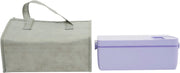 Elektrische Lunchbox 35,2 Oz - Voor Onderweg, Kantoor & School - Draagbaar & Oplaadbaar met Touchscreen Bedieningsknop - Inclusief Geïsoleerde Tas - Paars