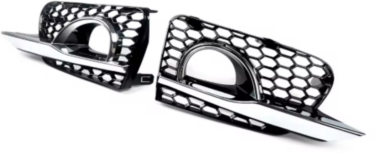 Grille Bezels Nitrox - Mistlamp Grille Bezels - Voor Infiniti Q50 Base (2014-2017) - Chrome Trim