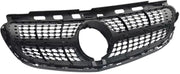 Grille Noir Zyron - Voorbumper grille Noir - Voor Mercedes E-Klasse W212 (2014-2016) - Diamant E63 AMG Look - Gloss Black - Auto Accessoires