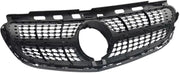 Voorbumper grille Noir - Voor Mercedes E-Klasse W212 (2014-2016) - Diamant E63 AMG Look - Gloss Black - Auto Accessoires